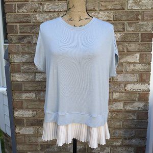 ⭐ LOGO by Lori Goldstein gray top XS